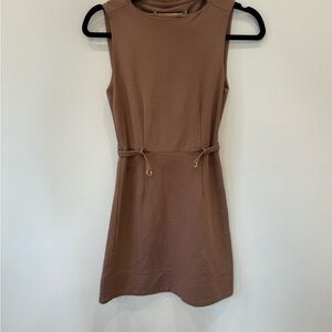 Vintage Diane Von Furstenberg Brown Mini Dress
